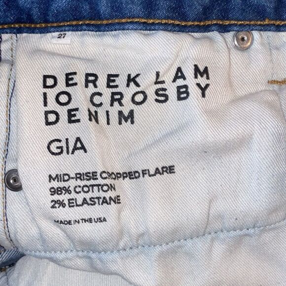 Derek Lam 10 Crosby GIA Flare Jeans Frayed Hem Women’s Sz 27 - Picture 6 of 6